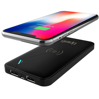 UPTab Wireless Charger Power Qi Bank - with cell phone